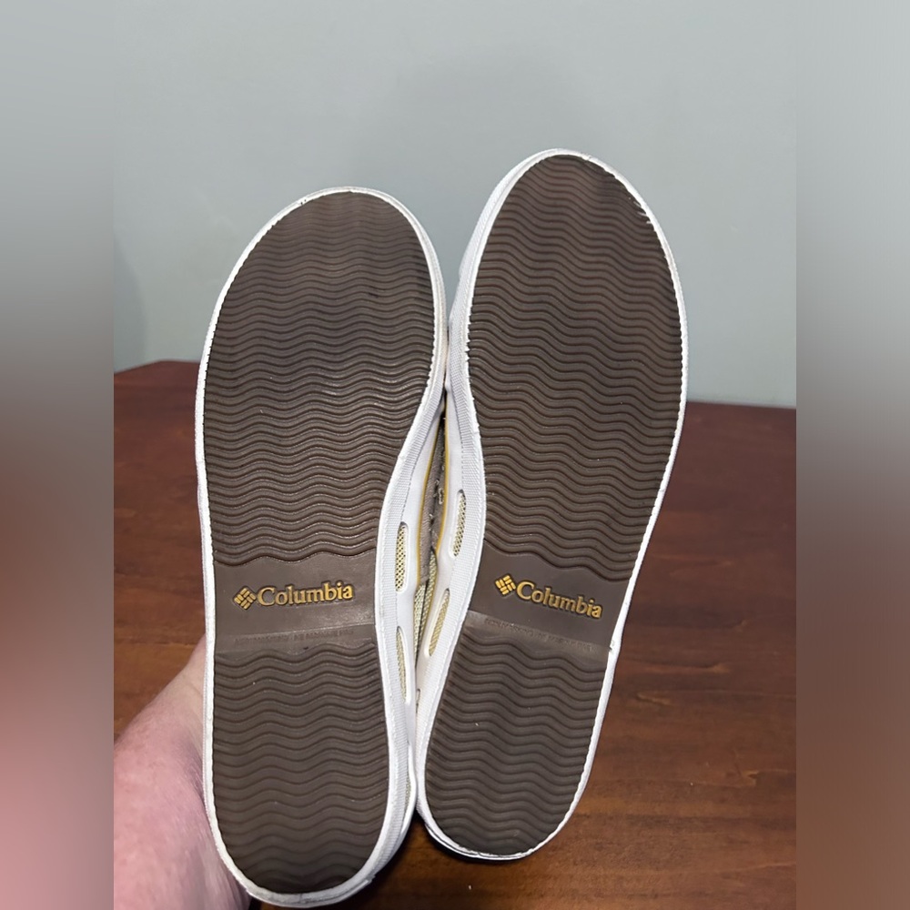 Columbia womens taupe and yellow vented skimmer slip on flat size 8 - Picture 8 of 13